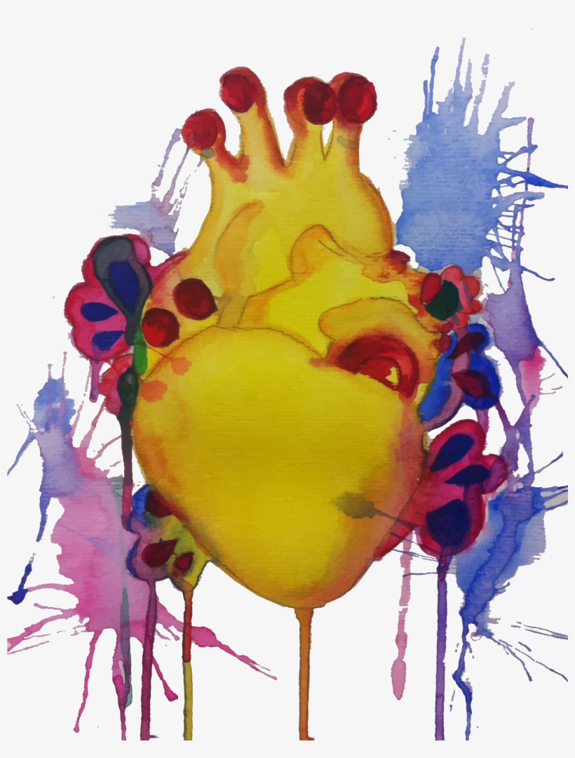 Yellow Submarine Heart - Child Art, transparent png
