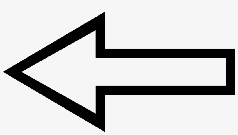 Download Transparent White Arrow Black Outline Png - PNGkit
