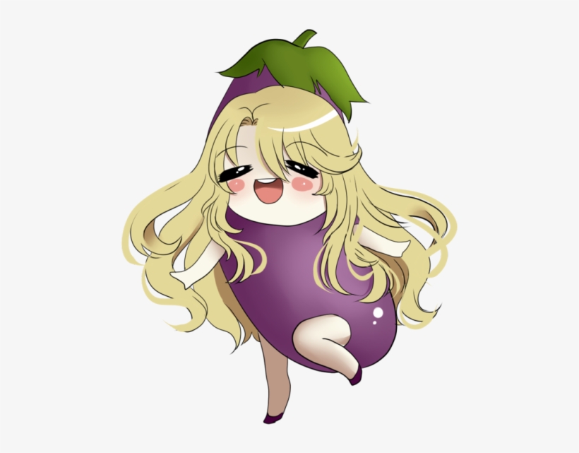 A Special Doodle Gift For Eggplant Senpai @rikashyeon - Cartoon, transparent png