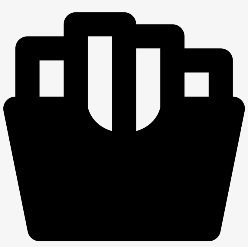 French Fries Icon - Sign, transparent png