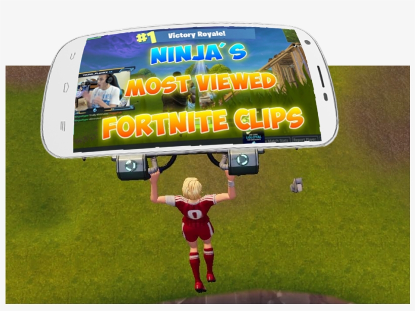 Smartphone Glider That Plays A Random Fortnite Clip - Grass, transparent png