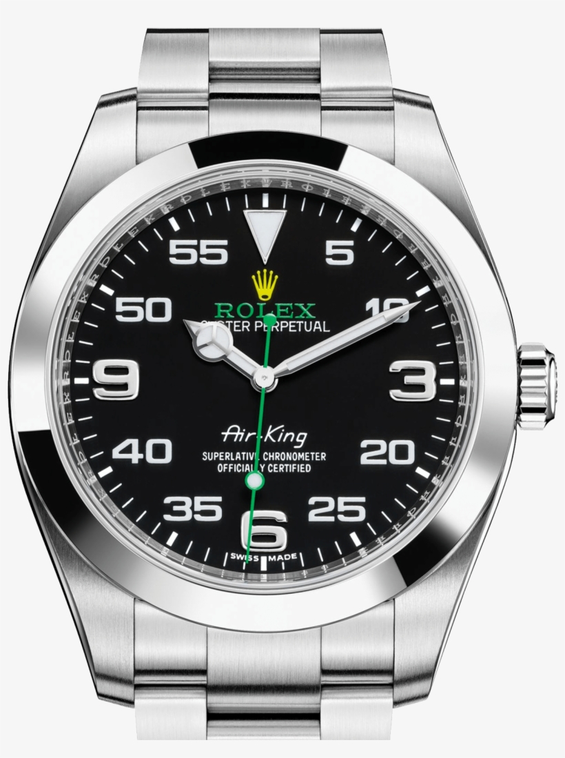 Rolex Air King 116900 Black Dial Zoomed - Rolex Air-king, transparent png