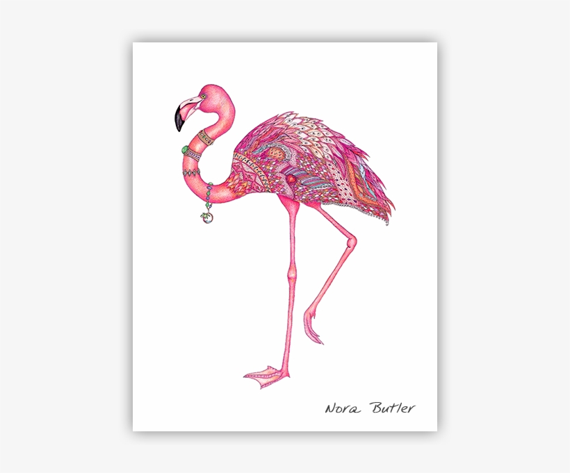 Coastal Daydream Pink Flamingo Ceramic Ornament - 868-34, transparent png