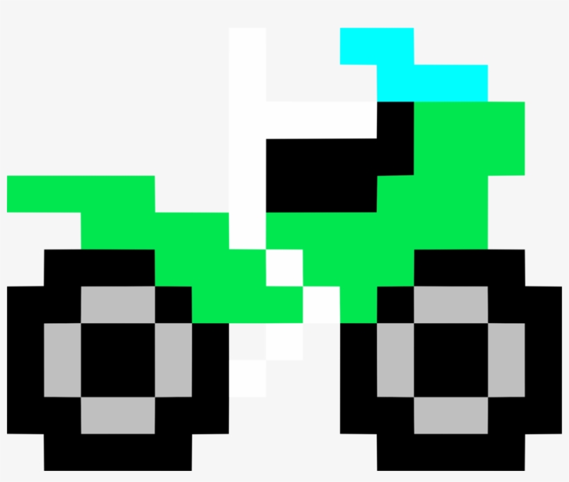 Art Bicycle Motorcycle Pixelation Free Commercial Clipart - Pixel Art Motorbike, transparent png