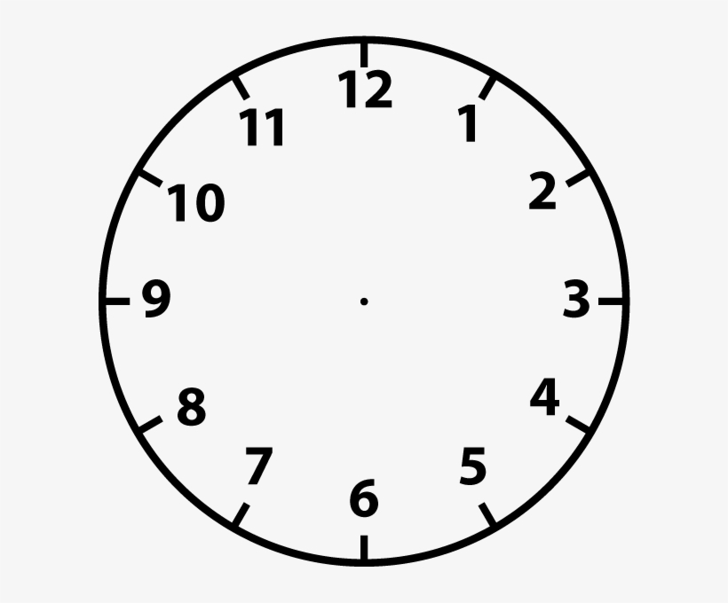 Download Transparent Clip Freeuse Stock Black And White Clipart Clock