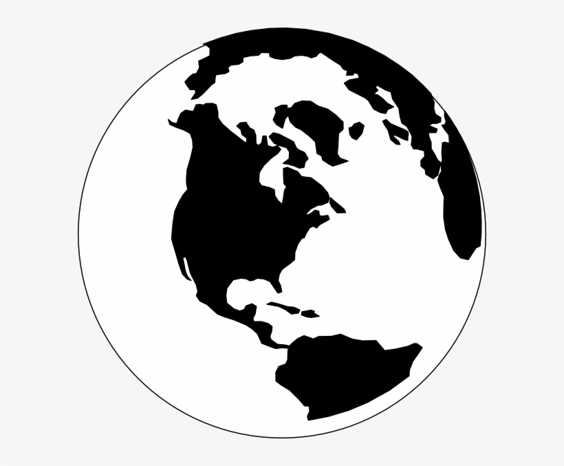 World - World Clipart Black And White, transparent png