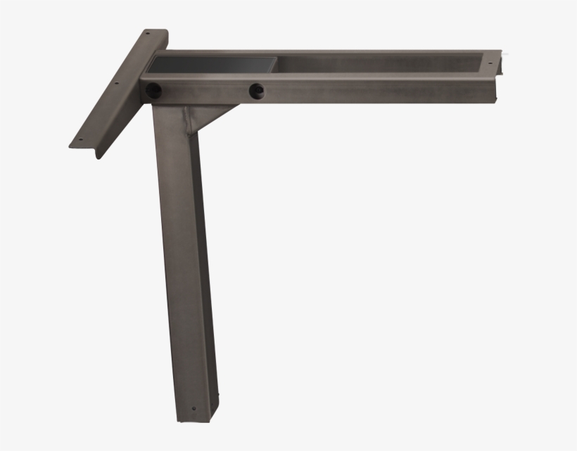 Metallic Stand Up Desk Frame Left Side - Rain Gutter, transparent png