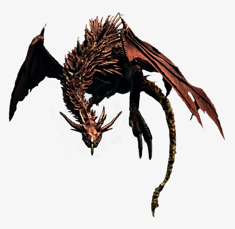 Flying Dragon Png File - Dark Souls Boss Png, transparent png