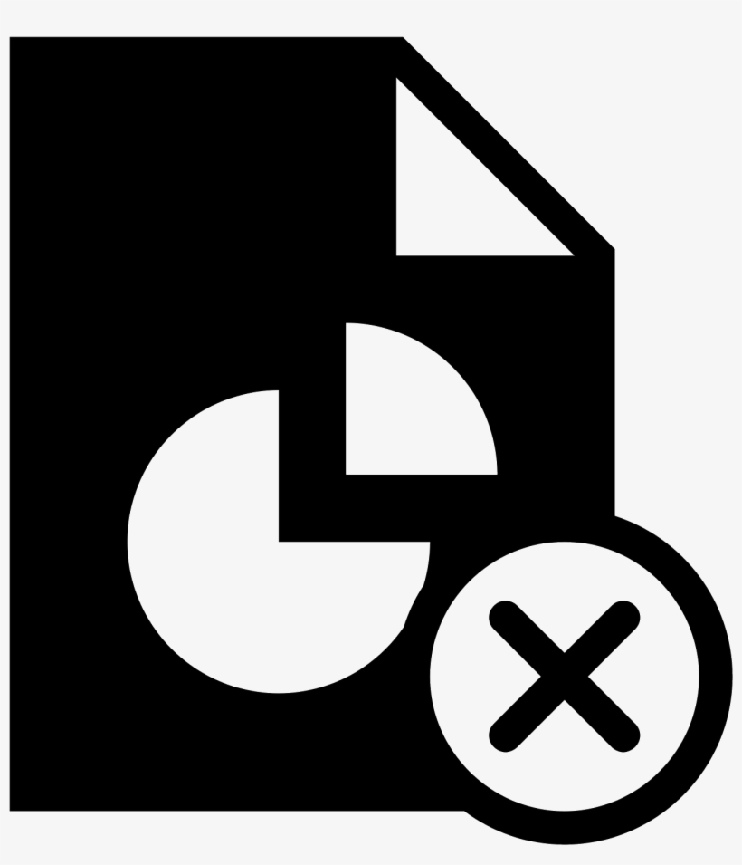 Delete Pie Chart Report Filled Icon - Icon, transparent png
