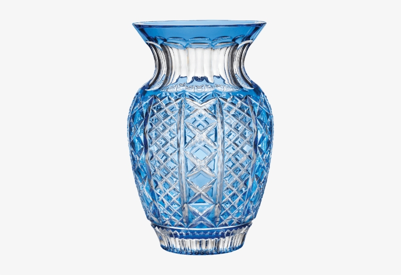 Crystal & China - Waterford Fleurology Bouquet Vase Colour: Blue, transparent png