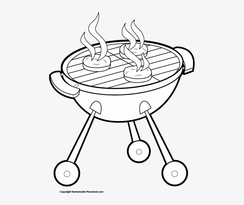 Cookout Black And White Clipart - Barbeque Black And White, transparent png