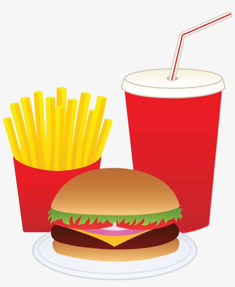 Clipart - Burgers And Fries Clipart Png, transparent png