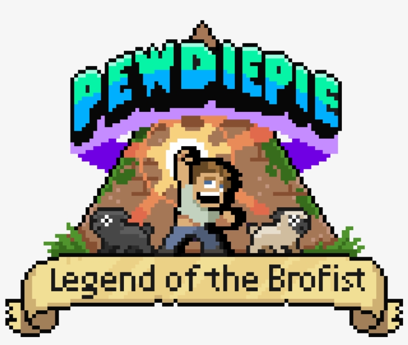 Legend Of The Brofist Just Launched For Mobile - Pewdiepie Legend Of The Brofist Logo, transparent png