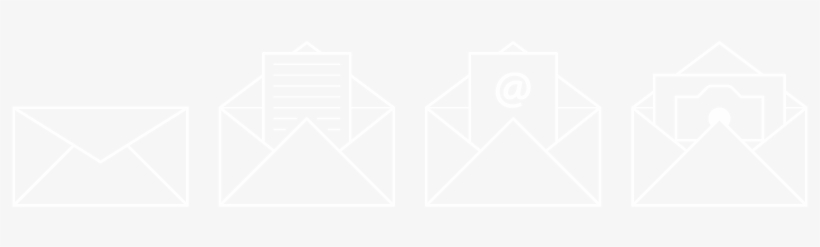 Email - Twitter White Icon Png, transparent png