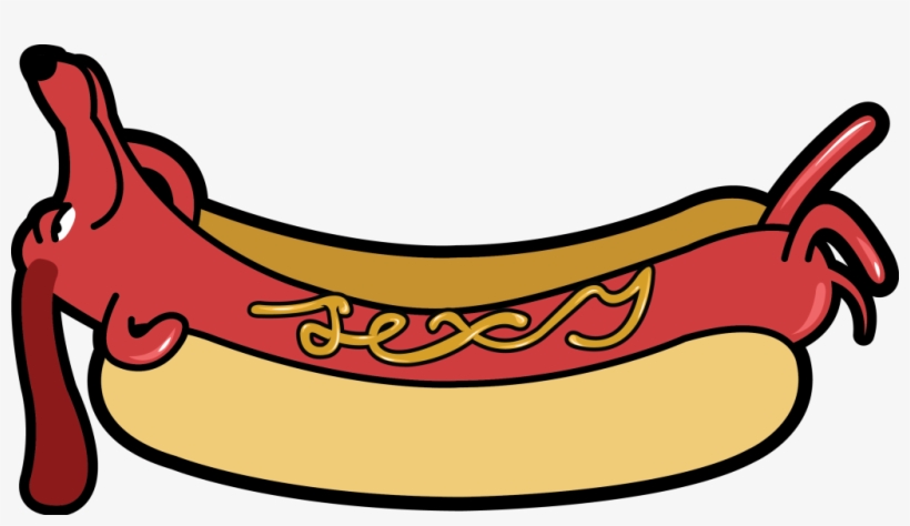 Clipart Black And White Download Free Cliparts Co Cart - Hotdog Dog Clipart, transparent png