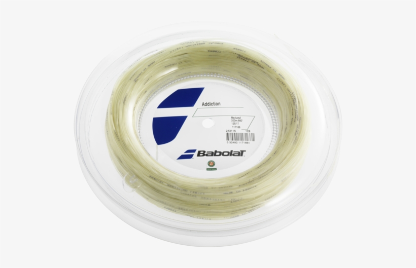 Babolat Addiction 16g 660ft/200m Tennis String Reel - Babolat Addiction Tennis String Reel (200m), 1.30mm, transparent png