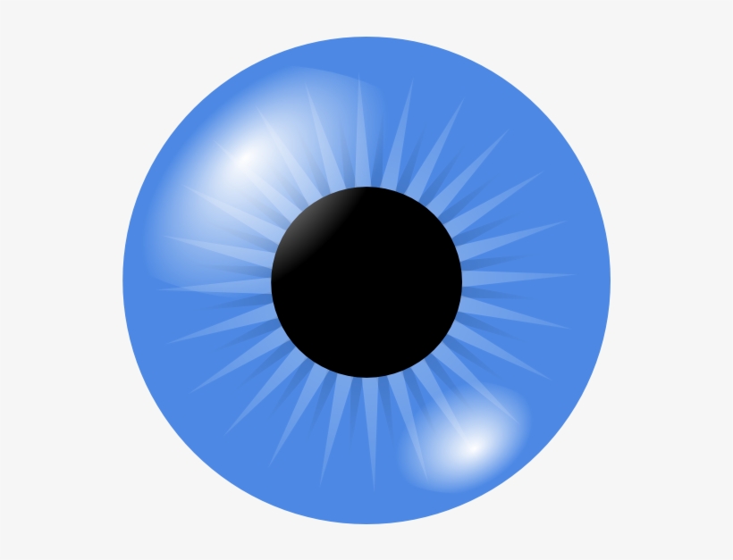 Eyeball Clipart Png Realistic - Blue Eye Clipart, transparent png