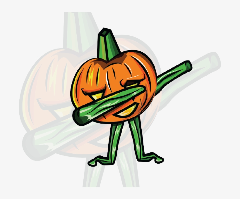 Pumpkin Dab Dribble - Dabbing Pumpkin, transparent png