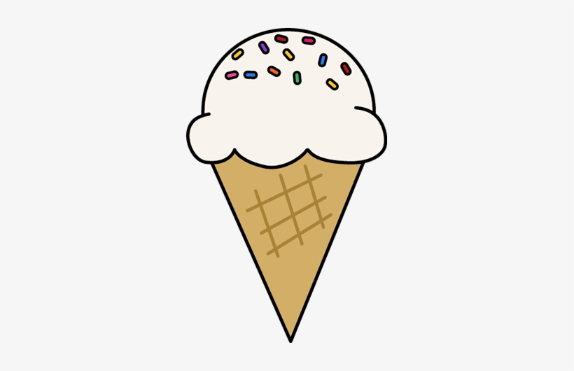 Ice Cream With Sprinkles Clip Art - Clip Art Ice Cream, transparent png