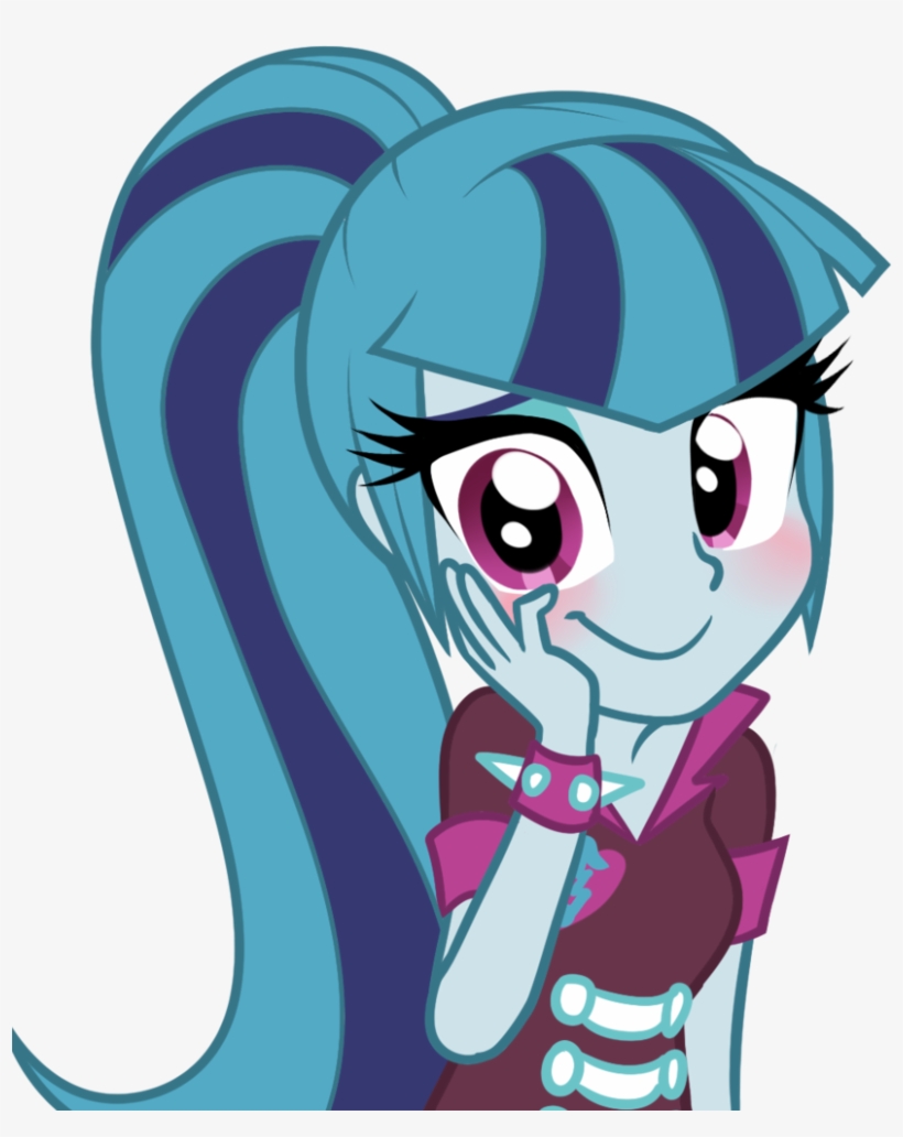 887x1024, Blush 2 ) - Sonata Dusk Derpibooru, transparent png