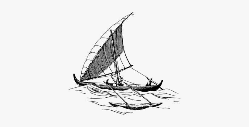 Ocean, Sail, Sailboat, Sea - Proa, transparent png