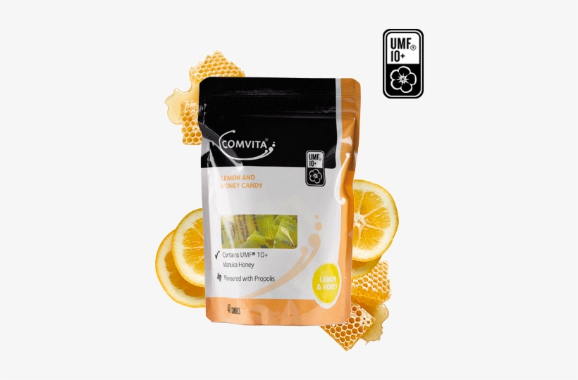 Shop Manuka Honey Lozenges With Propolis 40s - Comvita Manuka Honey And Lemon, transparent png