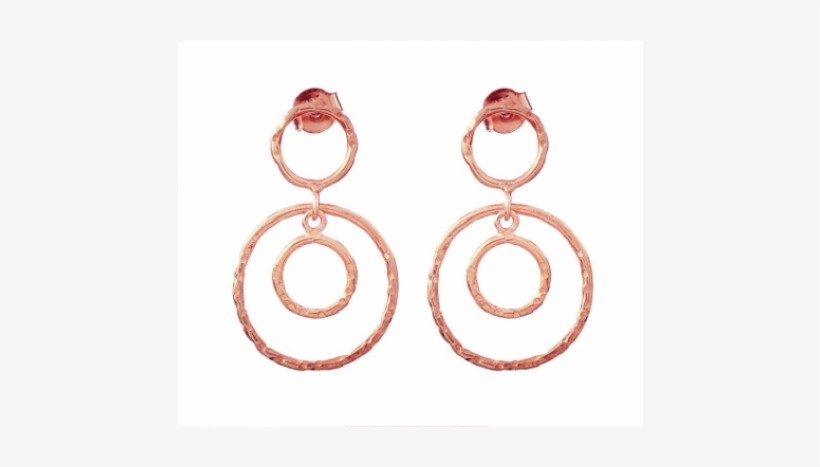 Jaisalmer Rose-gold Circle Earrings - Earring, transparent png