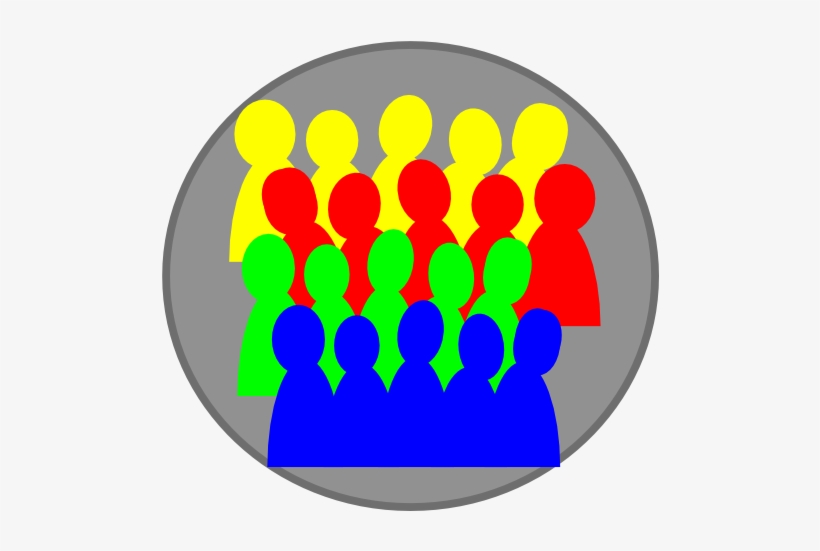 Original Png Clip Art File Smaller Crowd 3color Svg, transparent png