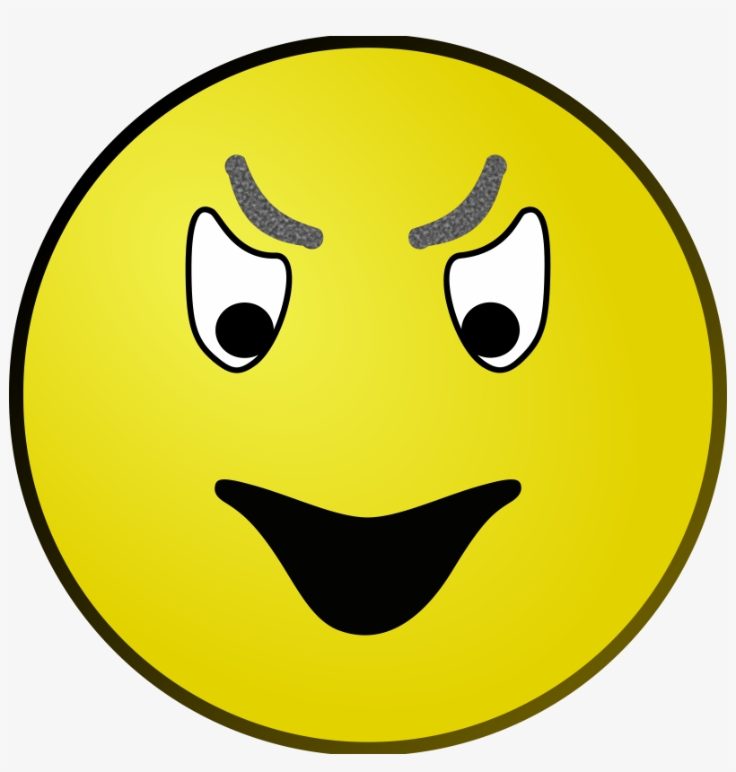 Big Image - Evil Face Clipart, transparent png