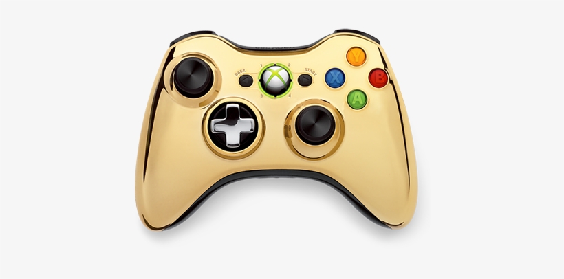 Announcing The Xbox 360 Special Edition Chrome Series - Gold Chrome Xbox 360 Controller, transparent png