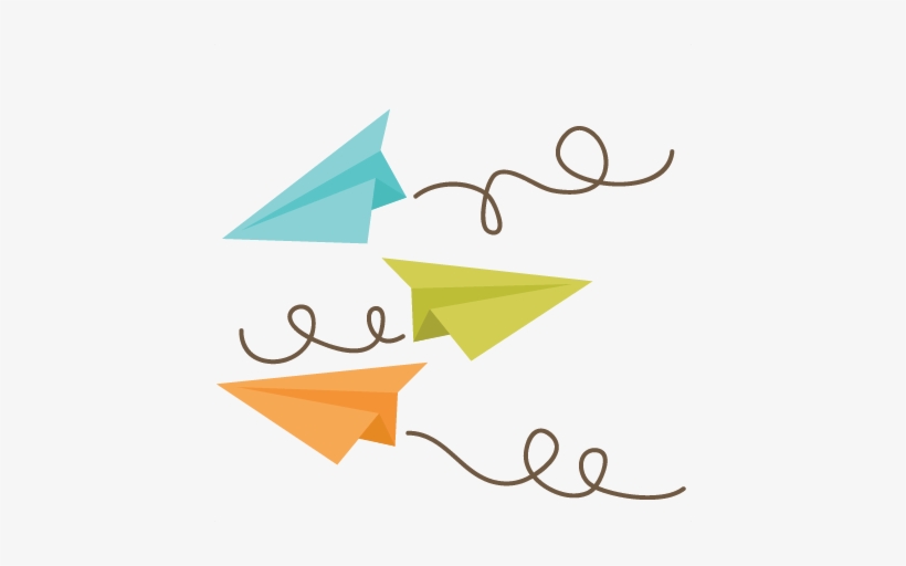 Today Is About Enjoying The Little Things - Paper Airplane Flying Png, transparent png