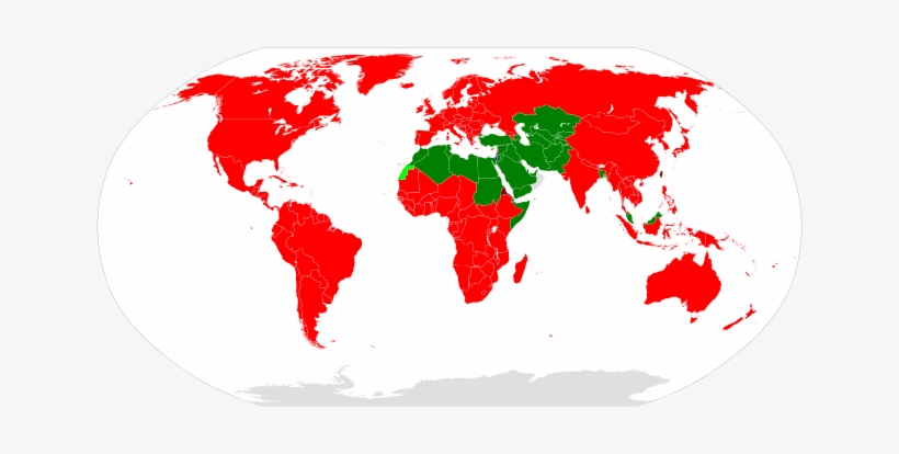 Members Of The International Federation Of Red Cross - Red And Blue Map Of The World, transparent png