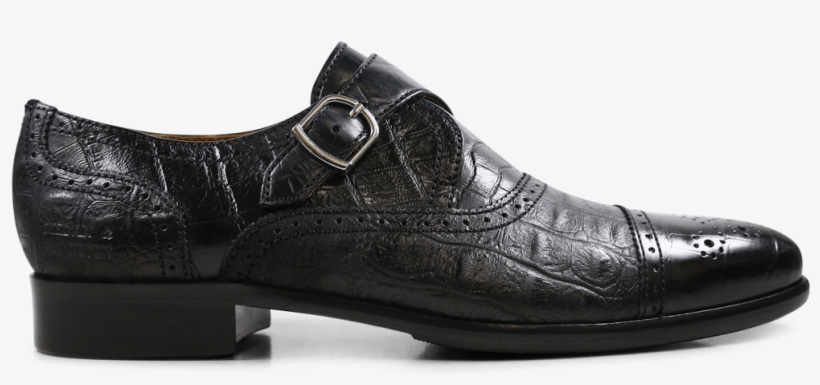 Monks Henry 11 Alligator Suede Croco Black Hrs - Cos, transparent png