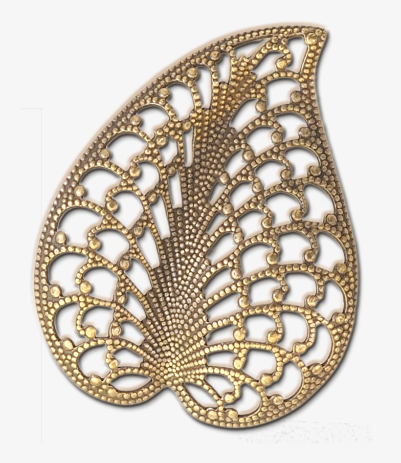Large Dapted Filigree Leaf - Bolesławiec, transparent png