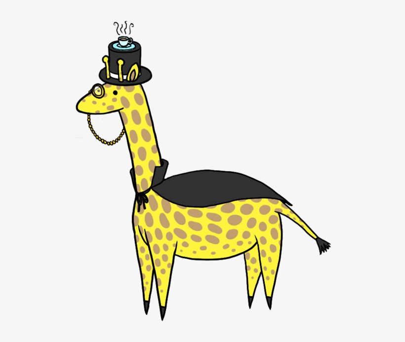 A Posh Giraffe - Derpy Giraffe Drawing, transparent png