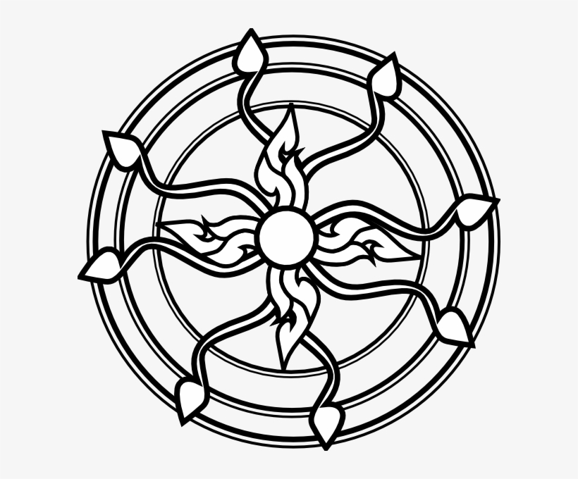 Circular Outline Vines Svg Clip Arts 600 X 600 Px, transparent png