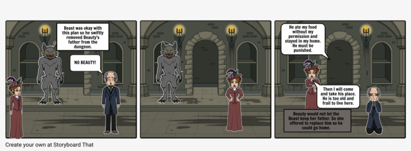Beauty And The Beast - Cartoon, transparent png