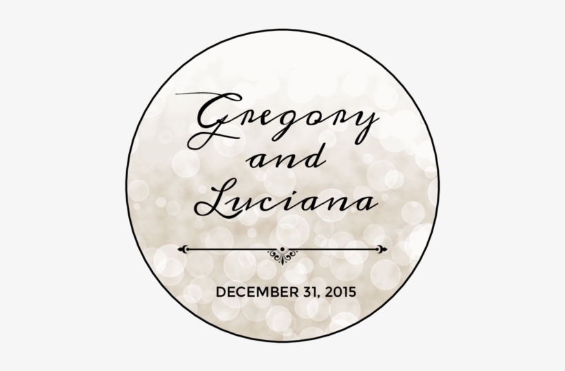 Ol350 - 2 - 5" Circle - Bokeh Wedding Announcement - Handmade Crochet Puff Stitch Winter Beanie Hat (custom, transparent png
