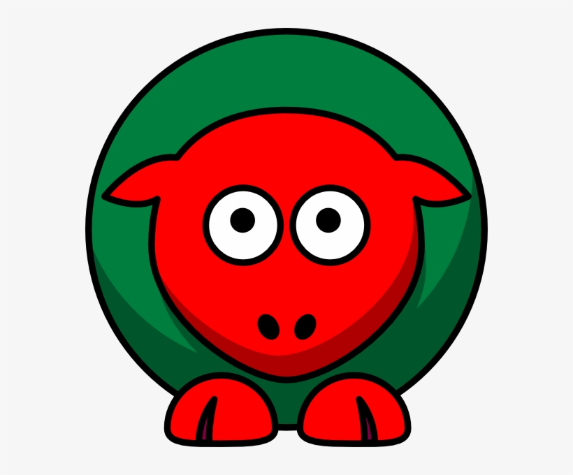 How To Set Use Sheep Red Green Toned Looking Straight, transparent png