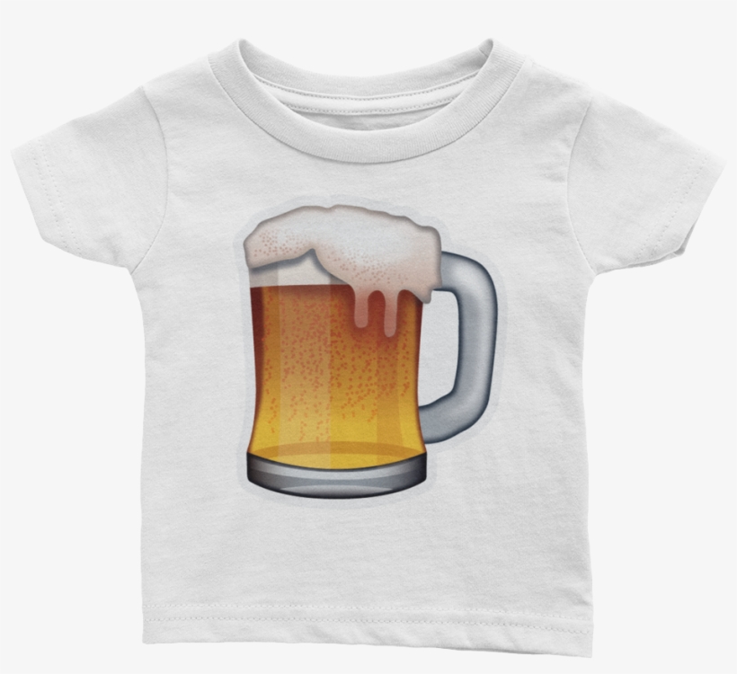 Emoji Baby T-shirt - Beer Emoji, transparent png