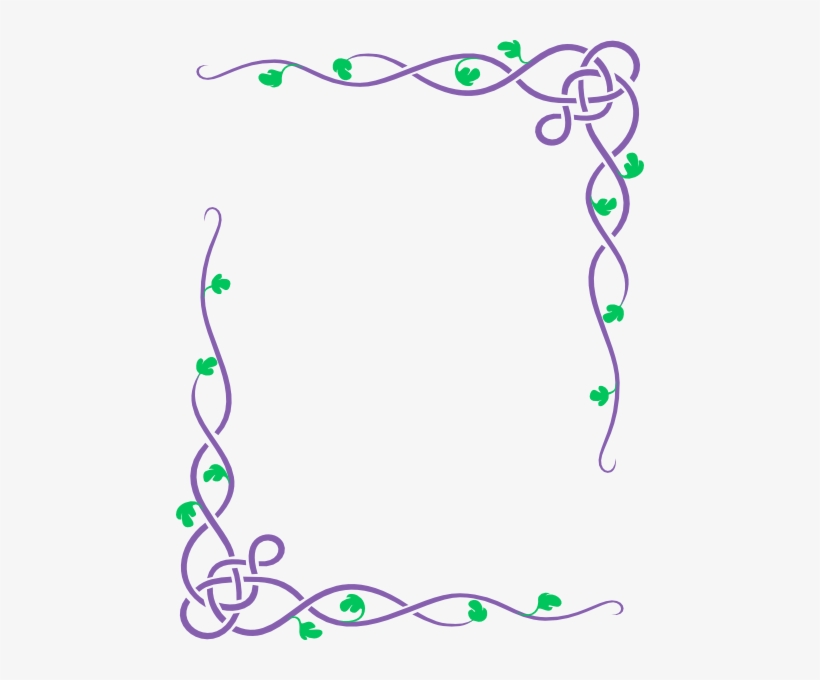 How To Set Use Purple And Green Vines Clipart, transparent png