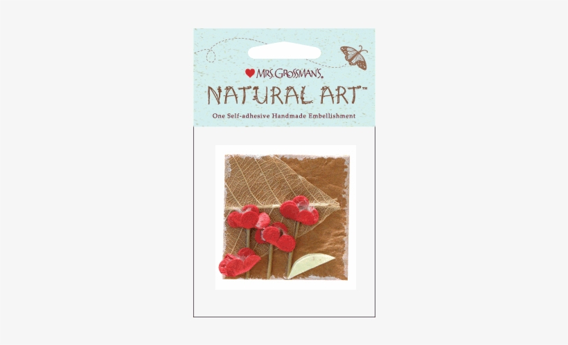 Red Flowers W/ Leaves, Stickers, Mrs - Mrs. Grossman's Natural Art-three White Flowers, transparent png