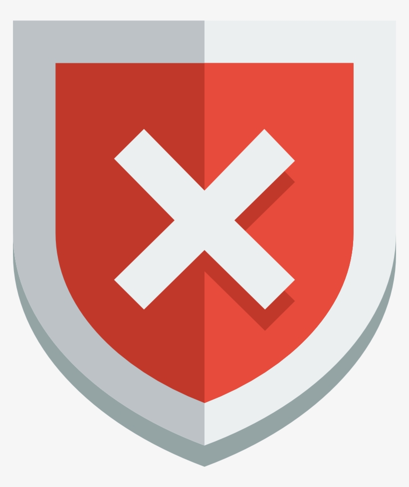 Shield Error Icon, transparent png