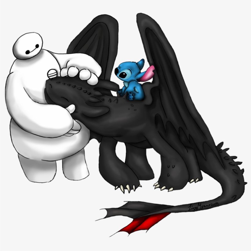 Hi My Name Is Lisy Moreno - Cute Toothless And Stitch, transparent png