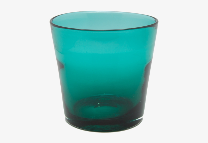 Vintage Teal Glass Ice Bucket - Pint Glass, transparent png