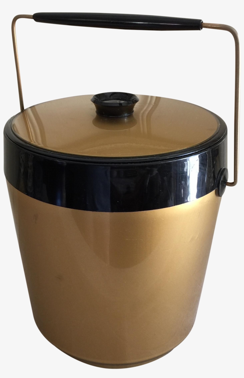 Midcentury Gold Thermal Ice Bucket - Washing Machine, transparent png