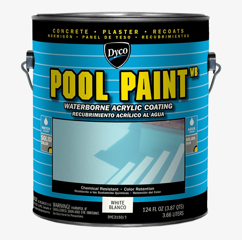 Dyco® Pool Paint™ - Pool Paint 1-gal. Ocean Blue Semi-gloss Acrylic Exterior, transparent png