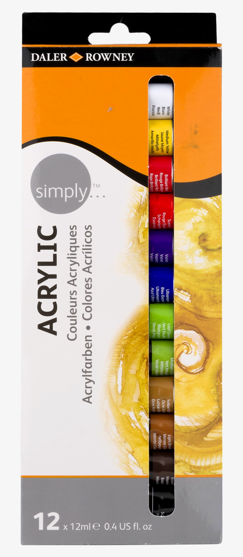 Daler Rowney Acrylic Simply, transparent png