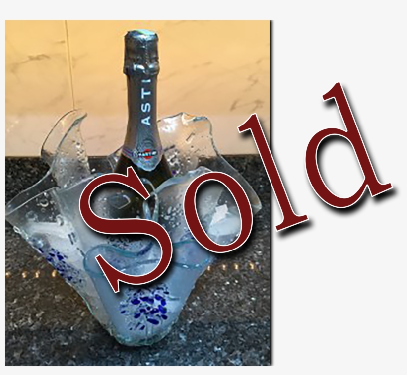 Sold Blue Ice Bucket - Signage, transparent png