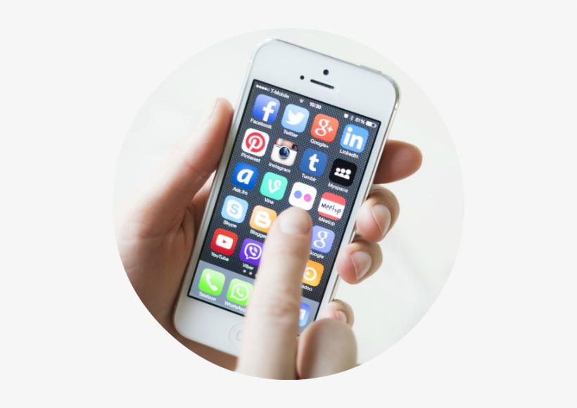 Iphone Apps - Smartphone User, transparent png